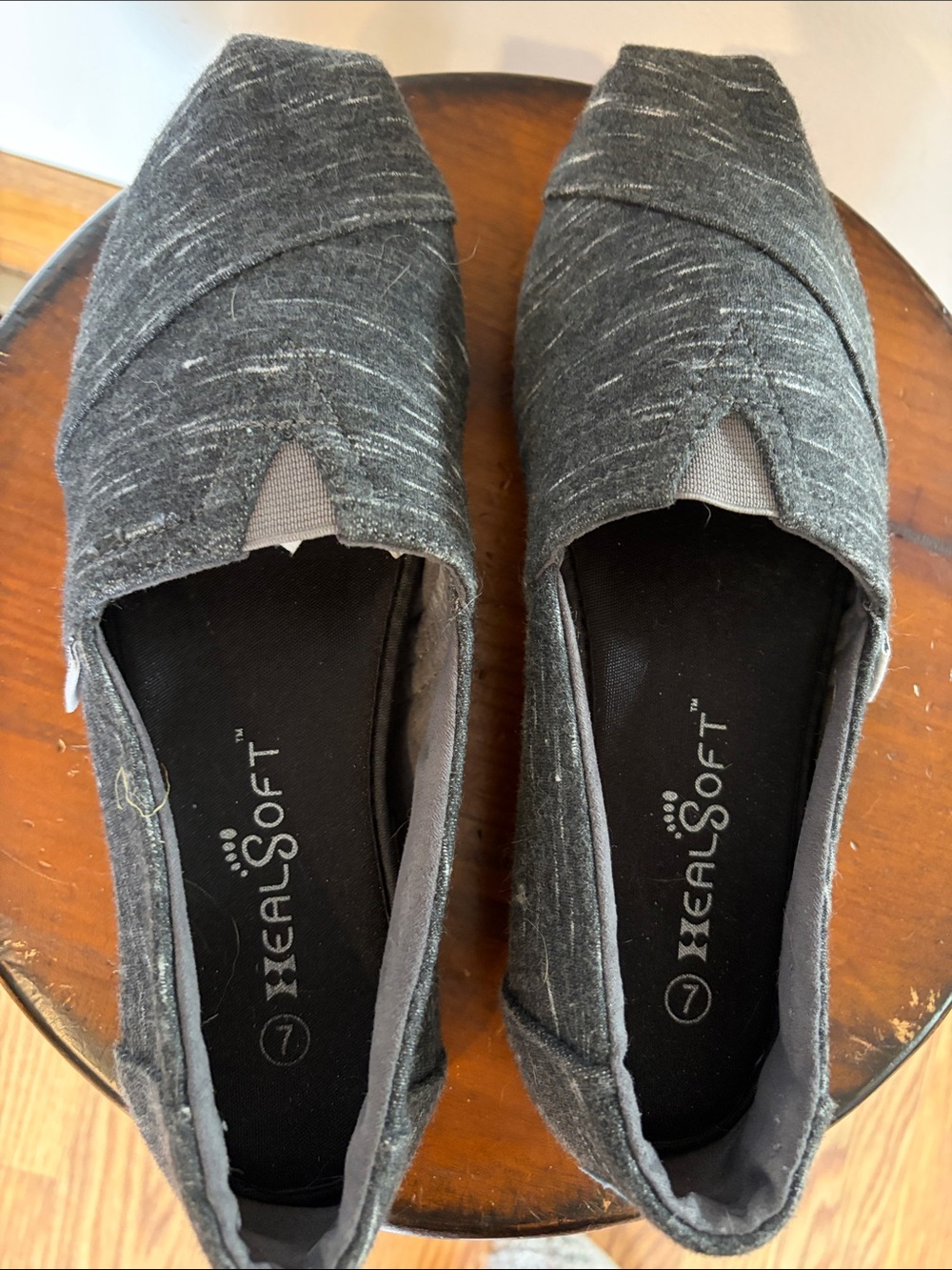 Tom’s Women’s Charcoal Gray Slip-On Flats